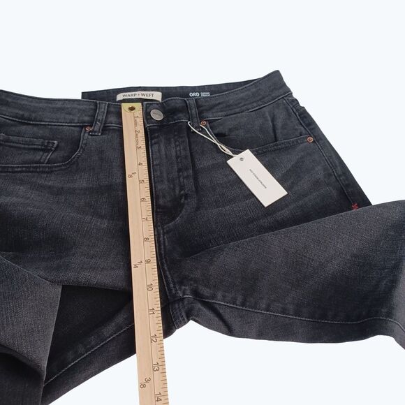 Warp + Weft ORD Chicago Straight Leg Asphalt Black Stretch Jeans Men's W32 L28 - Picture 9 of 12